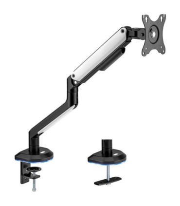 Soporte de mesa gaming con contrapeso para monitor aisens dt32tsr-295/ giratorio/ inclinable/ hasta 9kg/ con iluminación rgb