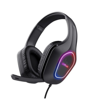 Auriculares gaming con micrófono trust gaming gxt 416 zirox/ jack 3.5/usb negros