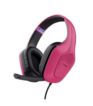 Auriculares gaming con micrófono trust gaming gxt 415 zirox/ jack 3.5/ rosas