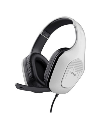 Auriculares gaming con micrófono trust gaming gxt 415 zirox/ jack 3.5/ blancos