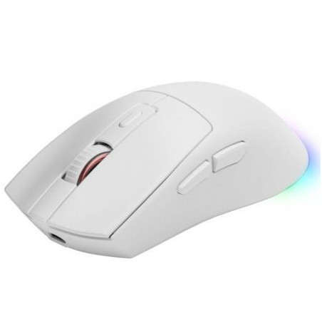 Ratón gaming inalámbrico mars gaming mm-t3/ batería recargable/ hasta 14400 dpi/ blanco
