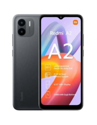 Smartphone xiaomi redmi a2 3gb/ 64gb/ 6.52'/ negro