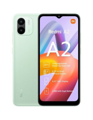 Smartphone xiaomi redmi a2 3gb/ 64gb/ 6.52'/ verde claro