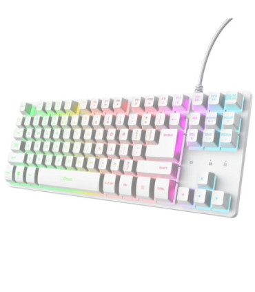 Teclado gaming trust gaming gxt 833 thado tkl 25896/ blanco