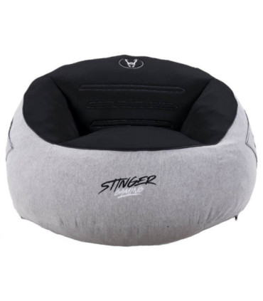 Puff woxter stinger gaming/ con relleno/ gris y negro