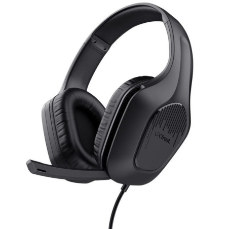 Auriculares gaming con micrófono trust gaming gxt 417 zirox/ jack 3.5/ negros