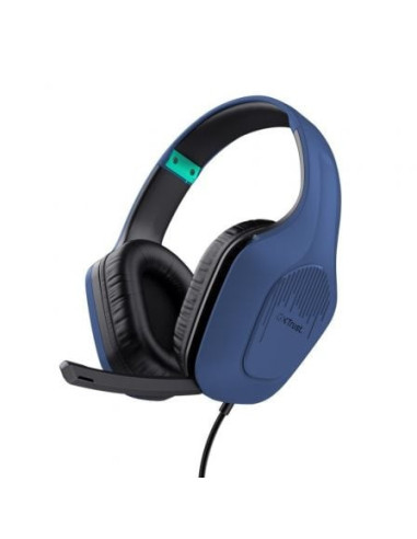 Auriculares gaming con micrófono trust gaming gxt 415 zirox/ jack 3.5/ azules