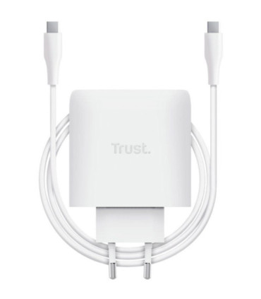 Cargador de pared gan trust maxo 65w/ 1xusb tipo-c/ incluye cable usb tipo-c/ 65w