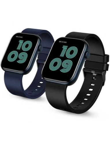 Smartwatch spc smartee duo 9637n/ notificaciones/ frecuencia cardiaca/ incluye correa negra y azul