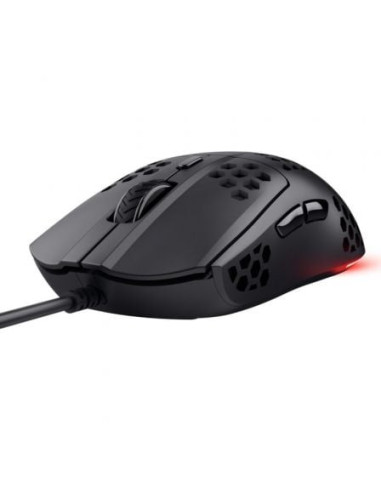 Ratón gaming trust gaming gxt 929 helox/ hasta 6400 dpi/ negro