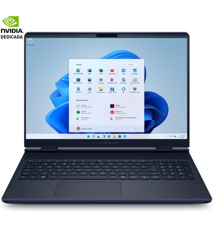 Portátil gaming dell alienware 16x aurora intel core ultra 9-275hx/ 32gb/ 1tb ssd/ geforce rtx 5070/ 16'/ win11