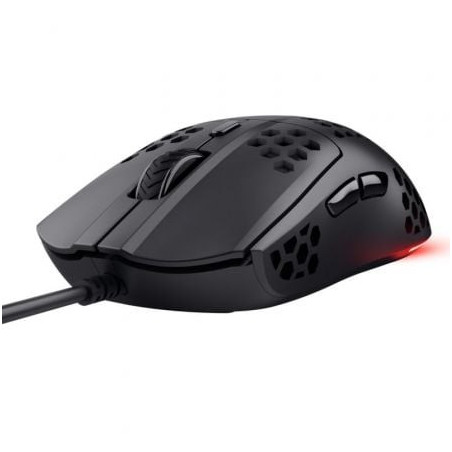 Ratón gaming trust gaming gxt 929 helox/ hasta 6400 dpi/ negro