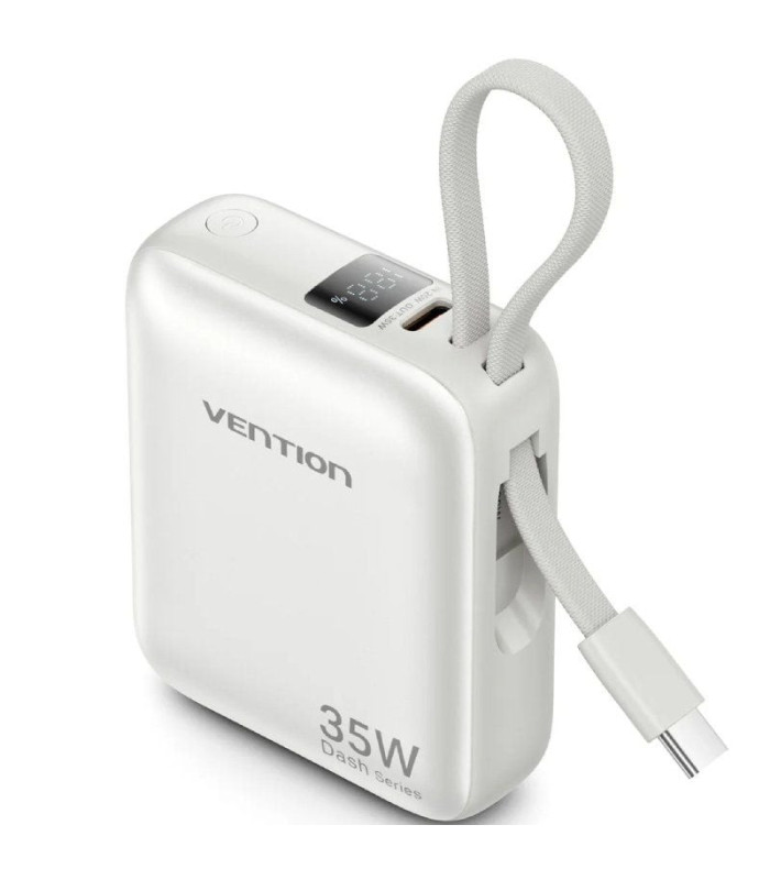 Powerbank 10000mah vention fhen0/ 35w/ beige/ incluye cable usb tipo-c