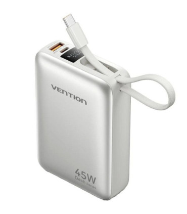 Powerbank 20000mah vention fhgn0/ 45w/ beige/ incluye cable usb tipo-c