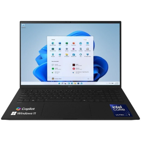 Portátil lg gram 16z90t-g.ad8bb intel core ultra 7-255h/ 32gb/ 2tb ssd/ 16'/ win11