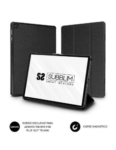 Funda subblim shock case cst-5sc110 para tablet lenovo m10 fhd plus tb-x606 de 10.3'/ negra