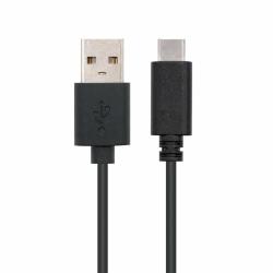 Cable USB 2.0 Nanocable 10.01.2102/ USB Tipo-C Macho - USB Macho/ 480Mbps/ 2m/ Negro