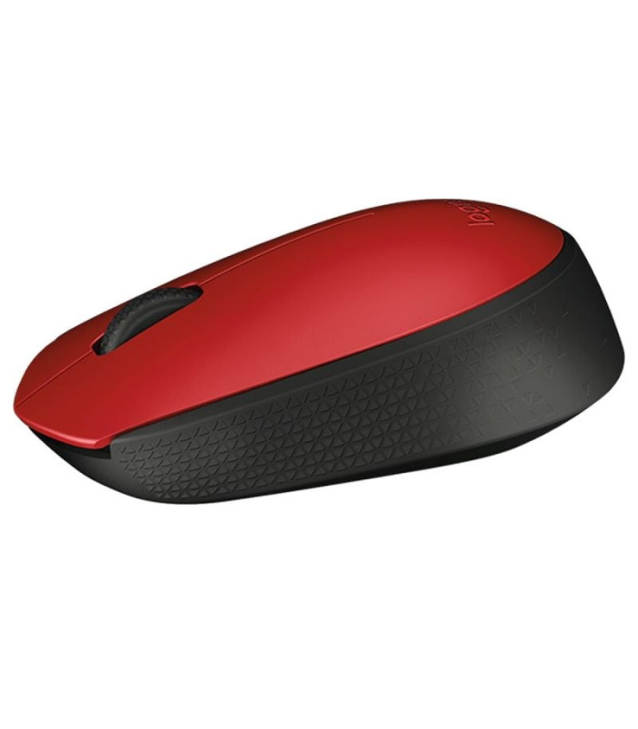 Ratón inalámbrico logitech m171/ hasta 1000 dpi/ rojo