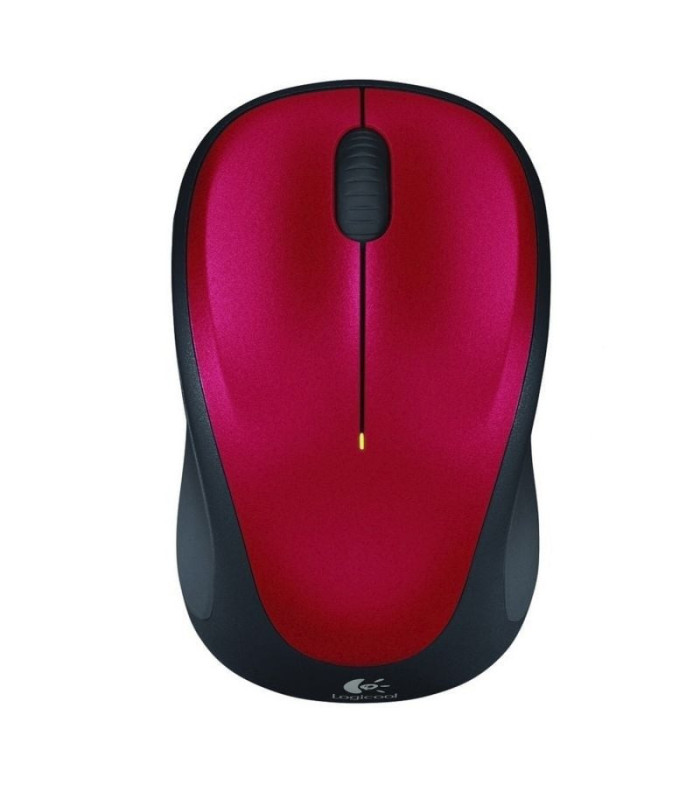 Ratón inalámbrico logitech m235/ hasta 1000 dpi/ rojo