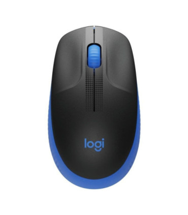 Ratón inalámbrico logitech m190/ hasta 1000 dpi/ azul