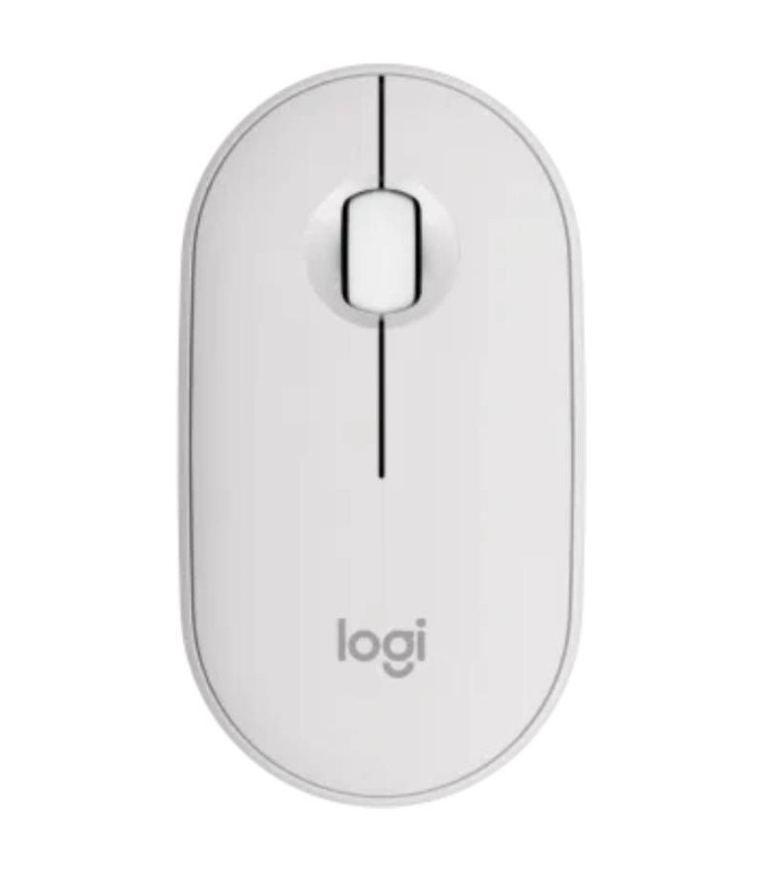 Ratón inalámbrico logitech pebble 2 m350s/ hasta 1000 dpi/ blanco