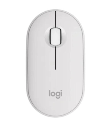 Ratón inalámbrico logitech pebble 2 m350s/ hasta 1000 dpi/ blanco