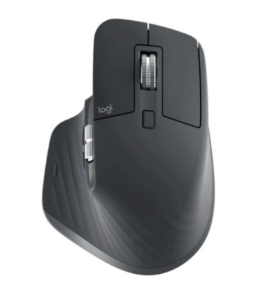 Ratón ergonómico inalámbrico logitech mx master 3s for business/ batería recargable/ hasta 8000 dpi/ grafito