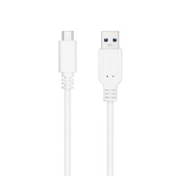 Cable USB 3.1 Tipo-C Nanocable 10.01.4001-W/ USB Tipo-C Macho - USB Macho/ 10Gbps/ 1m/ Blanco