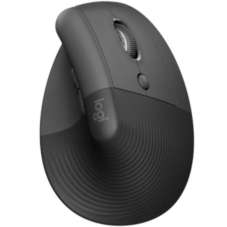 Ratón vertical inalámbrico logitech lift vertical ergonomic mouse business/ hasta 4000 dpi/ grafito