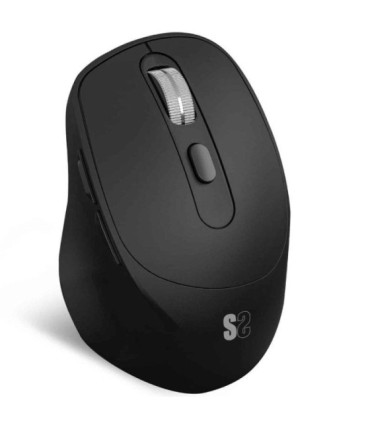 Ratón ergonómico inalámbrico subblim comfort ergo dual battery/ batería recargable/ hasta 2400 dpi/ negro