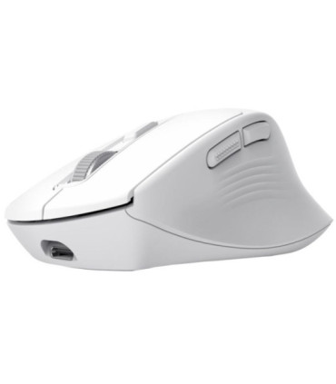 Ratón inalámbrico trust niven confort 26022/ batería recargable/ hasta 3200 dpi/ blanco