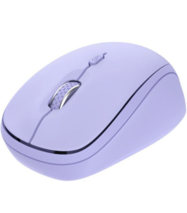Ratón mini inalámbrico trust yvi+ multidispositivo/ hasta 1600 dpi/ púrpura