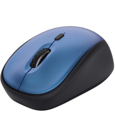 Ratón mini inalámbrico trust yvi+ silent/ hasta 1600 dpi/ azul