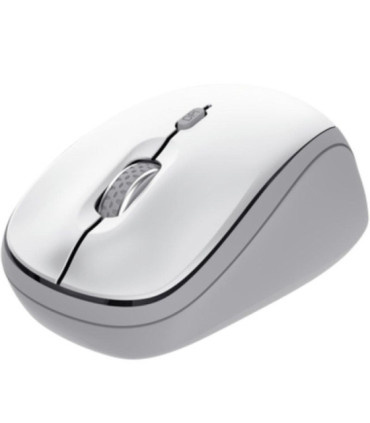 Ratón mini inalámbrico trust yvi+ multidispositivo/ hasta 1600 dpi/ blanco
