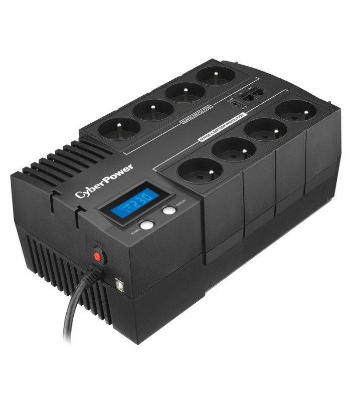 Sai línea interactiva cyberpower br700elcd/ 700va-420w/ 8 salidas/ formato bloque