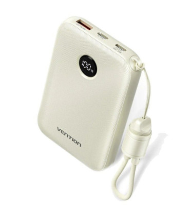 Powerbank 10000mah vention fkan0-c/ 22.5w/ gris/ incluye cable usb tipo-c