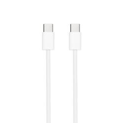 Cable USB 2.0 Tipo-C Nanocable 10.01.6001-CO/ USB Tipo-C Macho - USB Tipo-C Macho/ Hasta 60W/ 480Mbps/ 1m/ Blanco