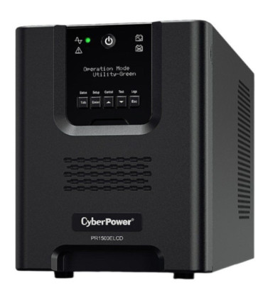 Sai línea interactiva cyberpower pr1500elcd/ 1500va-1350w/ 8 salidas/ formato torre
