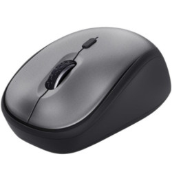 Ratón mini inalámbrico trust yvi+ silent/ hasta 1600 dpi/ negro