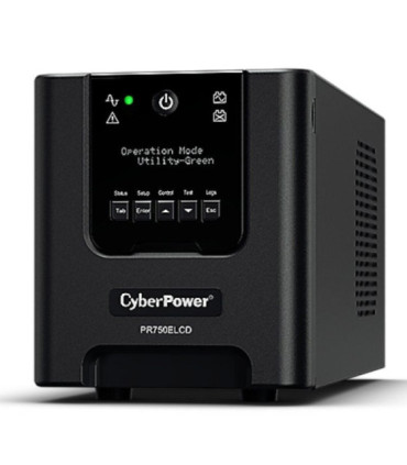 Sai línea interactiva cyberpower pr750elcd/ 750va-675w/ 6 salidas/ formato torre