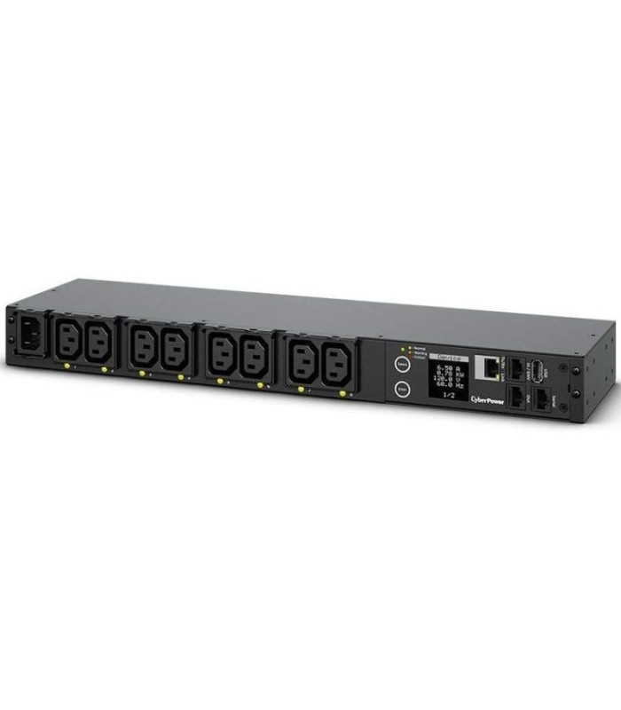 Unidad de distribución para alimentación cyberpower pdu41004/ 16a/ 8x iec c13/ formato rack 1u