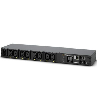 Unidad de distribución para alimentación cyberpower pdu41004/ 16a/ 8x iec c13/ formato rack 1u