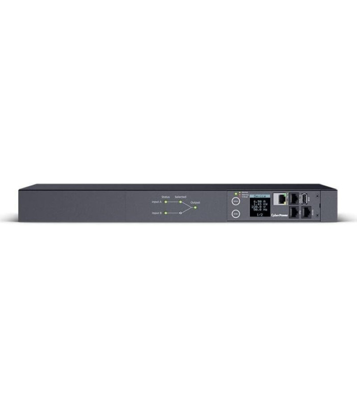 Unidad de distribución para alimentación cyberpower pdu44004/ 10-12a/ 12x iec c13/ formato rack 1u