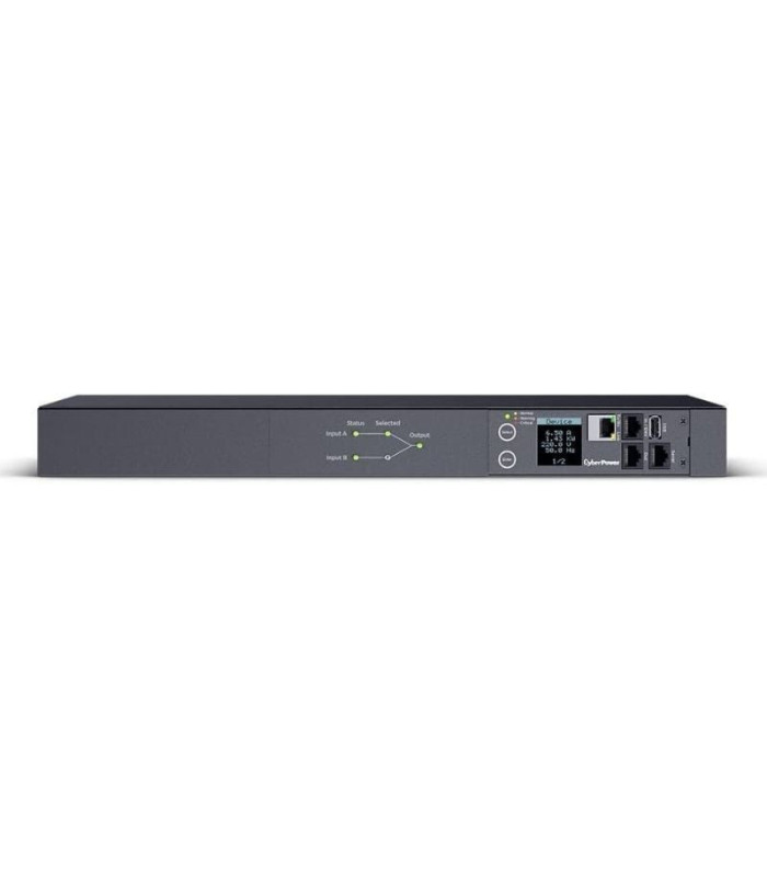 Unidad de distribución para alimentación cyberpower pdu44005/ 16a/ 8x iec c13 - 2x iec c19/ formato rack 1u