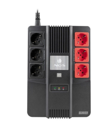 Sai offline ngs fortress bunker/ 600va-360w/ 6 salidas/ formato bloque