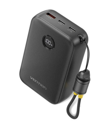 Powerbank 20000mah vention fkbb0-c/ 22.5w/ negra/ incluye cable usb tipo-c