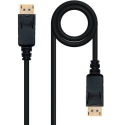 Cable DisplayPort 1.2 4K Nanocable 10.15.2310/ DisplayPort Macho - DisplayPort Macho/ 10m/ Negro