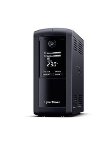 Sai línea interactiva cyberpower vp1000elcd/ 1000va-550w/ 4 salidas/ formato torre