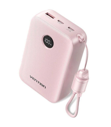 Powerbank 20000mah vention fkbp0-c/ 22.5w/ rosa/ incluye cable usb tipo-c
