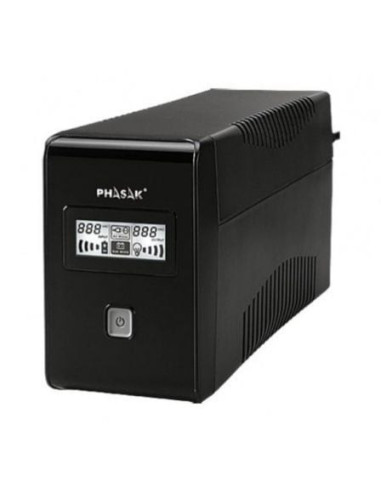 Sai línea interactiva phasak 850 va lcd interactive/ 850va/ 2 salidas/ formato torre